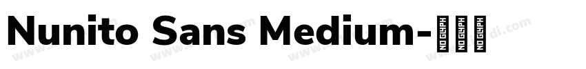 Nunito Sans Medium字体转换
